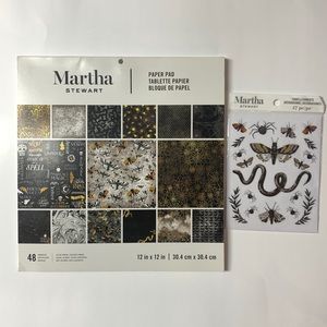 Martha Stewart Paper Crafting 12x12 Inch Paper Pad Assorted Designs